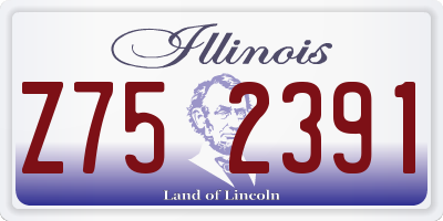 IL license plate Z752391