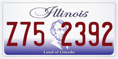 IL license plate Z752392