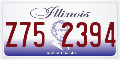 IL license plate Z752394
