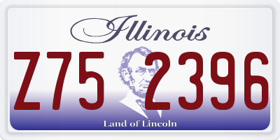 IL license plate Z752396