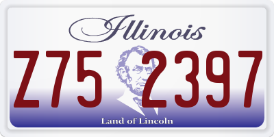IL license plate Z752397