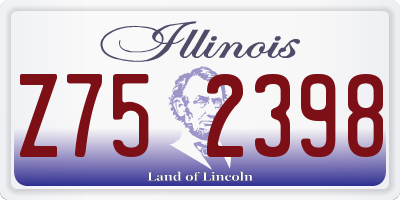 IL license plate Z752398