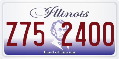 IL license plate Z752400