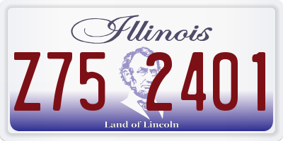 IL license plate Z752401