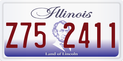 IL license plate Z752411