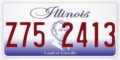 IL license plate Z752413