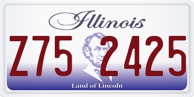IL license plate Z752425