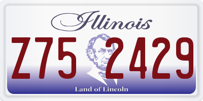 IL license plate Z752429