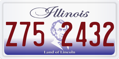 IL license plate Z752432