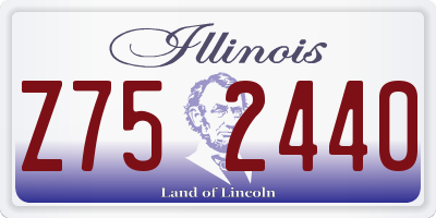 IL license plate Z752440