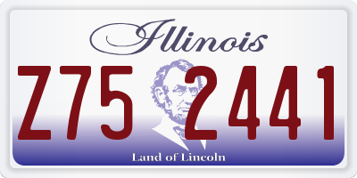 IL license plate Z752441