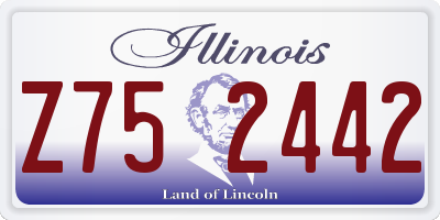 IL license plate Z752442