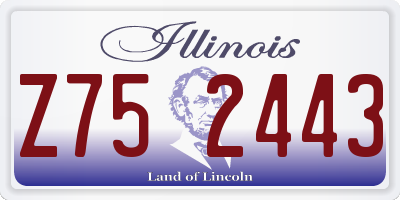 IL license plate Z752443