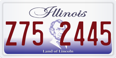 IL license plate Z752445