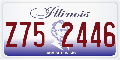 IL license plate Z752446