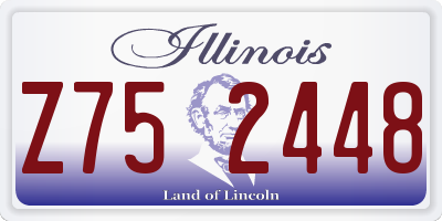 IL license plate Z752448
