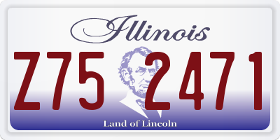 IL license plate Z752471