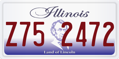 IL license plate Z752472