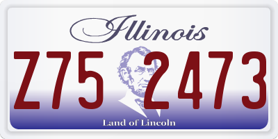 IL license plate Z752473