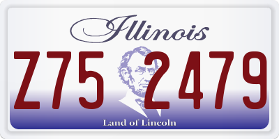 IL license plate Z752479