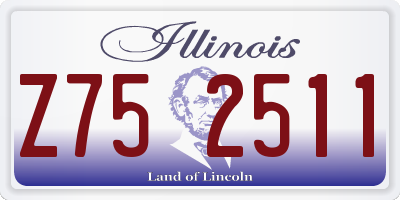 IL license plate Z752511