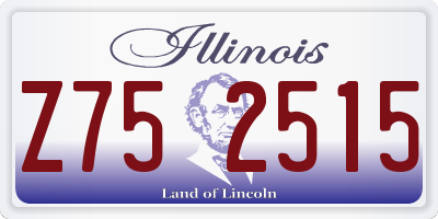 IL license plate Z752515