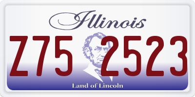 IL license plate Z752523