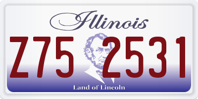 IL license plate Z752531