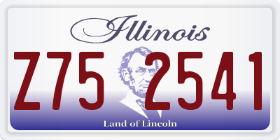 IL license plate Z752541