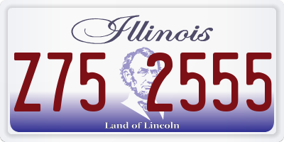 IL license plate Z752555