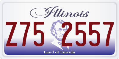 IL license plate Z752557