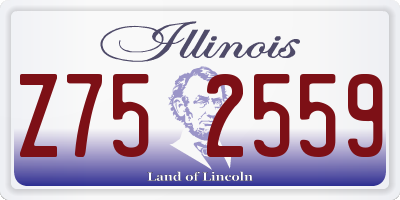 IL license plate Z752559