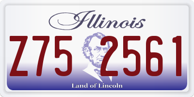 IL license plate Z752561