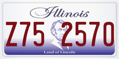 IL license plate Z752570