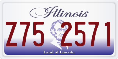 IL license plate Z752571