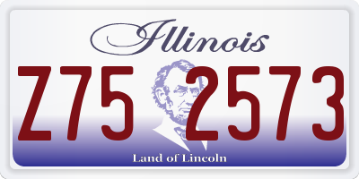 IL license plate Z752573
