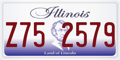 IL license plate Z752579