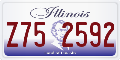 IL license plate Z752592