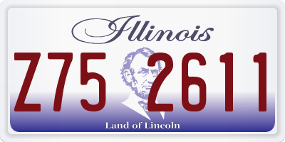 IL license plate Z752611