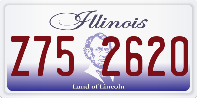 IL license plate Z752620