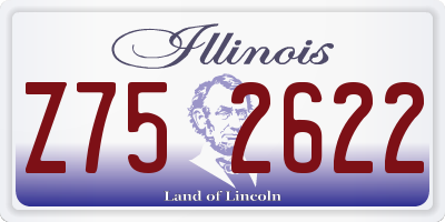 IL license plate Z752622