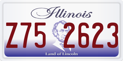 IL license plate Z752623