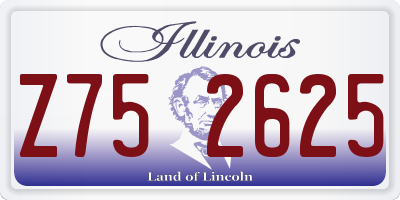 IL license plate Z752625