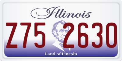 IL license plate Z752630