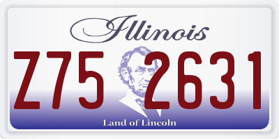 IL license plate Z752631