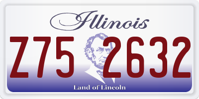 IL license plate Z752632