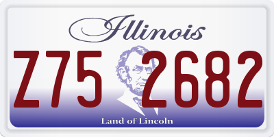 IL license plate Z752682