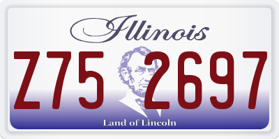 IL license plate Z752697