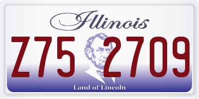 IL license plate Z752709