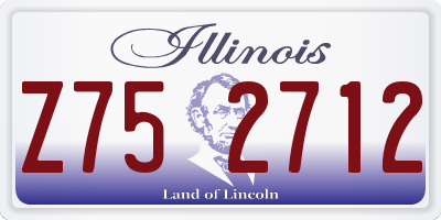 IL license plate Z752712